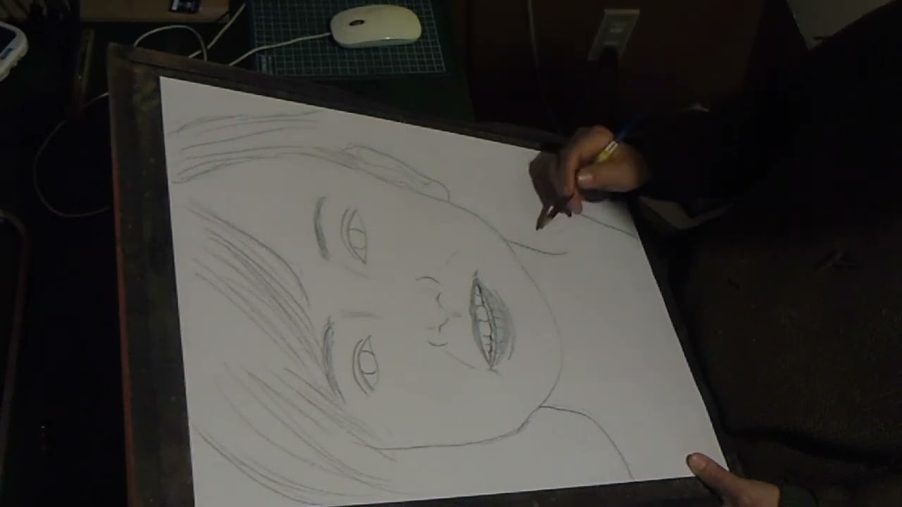 斎藤真美アナ、描いてみた。