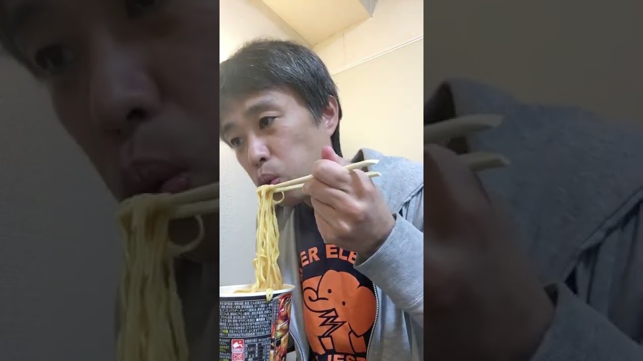 【モノマネ】蒙古タンメンを豪快にすする滝川クリステル【貴重】#shorts