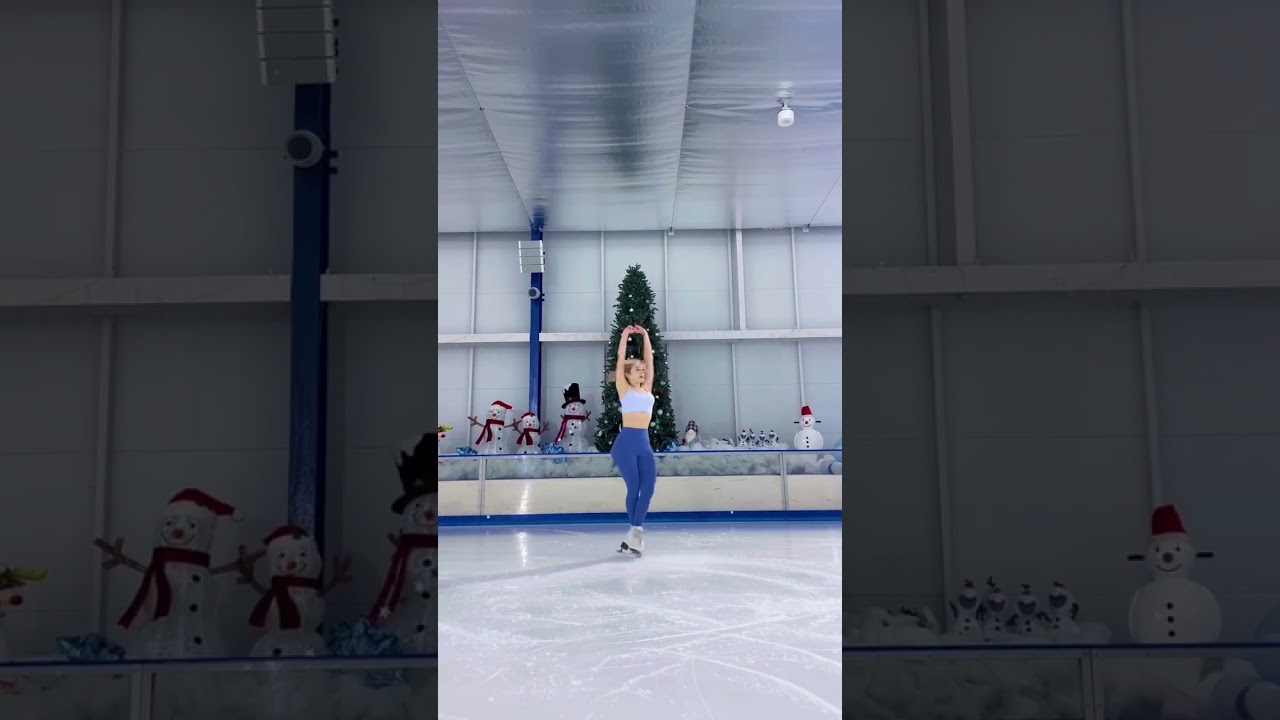 元フィギュアスケーターが高速スピンに挑戦！数えられる？#figureskating #フィギュアスケート #スケート #iceskate #figureskater #フィギュアスケート女子