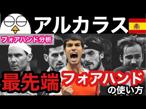 【テニス】世界最先端フォアハンドの使い方｜アルカラスのフォアハンド分析