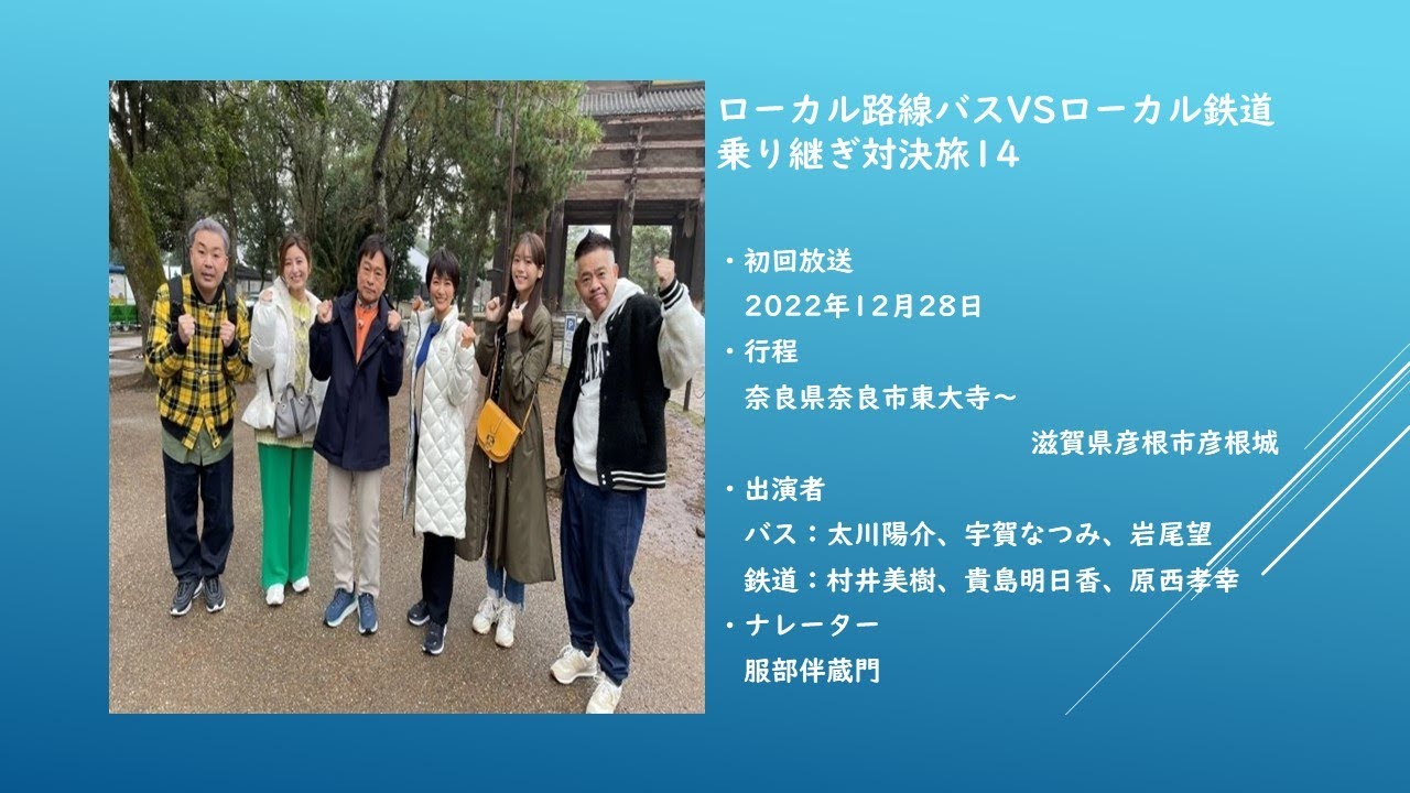 ローカル路線バスVSローカル鉄道乗り継ぎ対決旅14