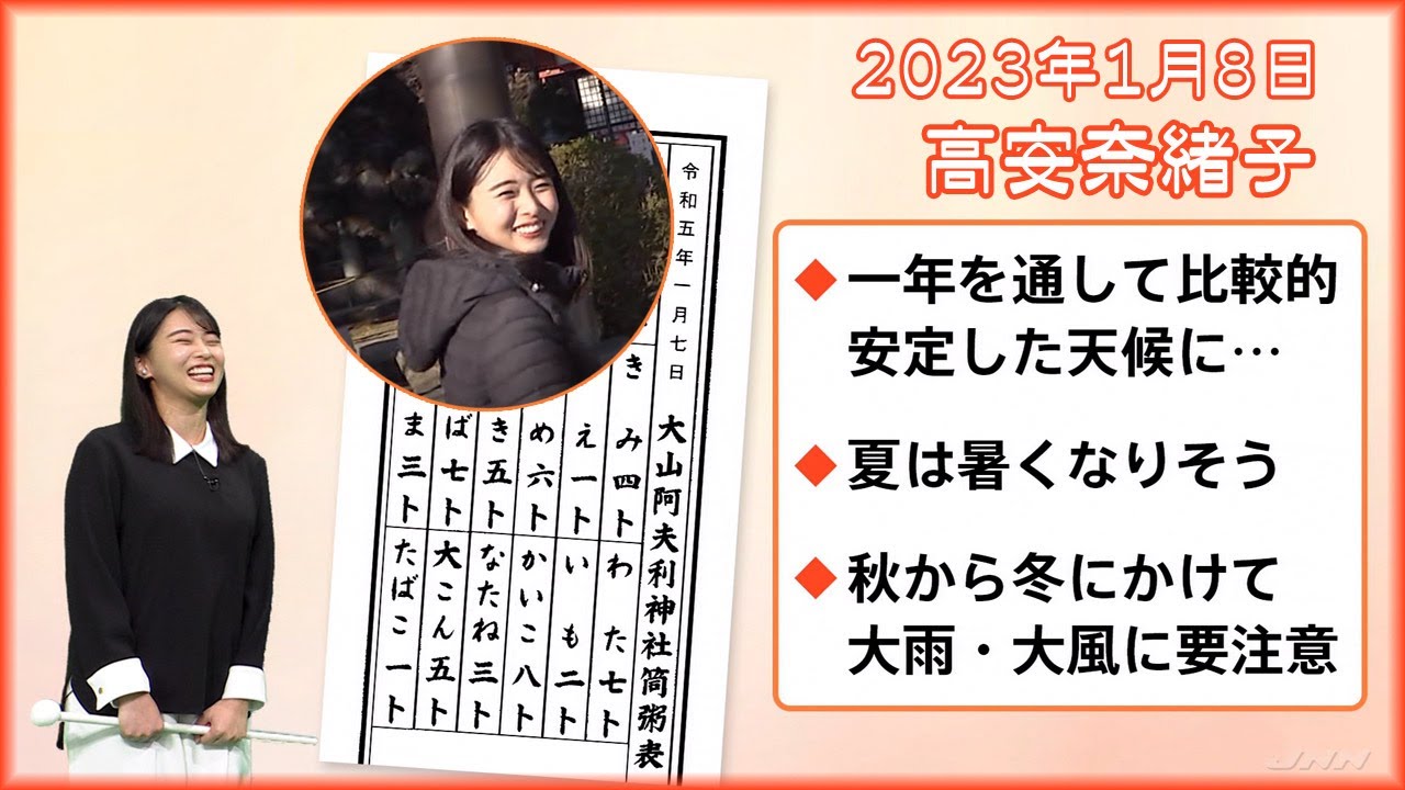2023年1月8日 高安奈緒子