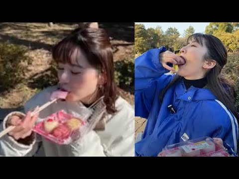 【高山奈々・駒木結衣】🍚🐨っ「お団子の食べ方が違いすぎる二人(ニコ生コメ有り)」