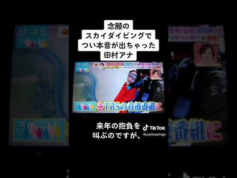 スカイダイビング田村真子ゴーグル世界一新星のTBSアナのヒーロー3