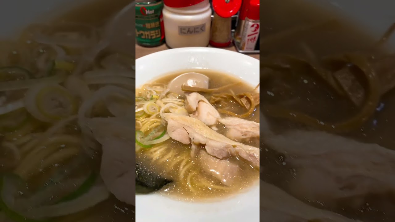 濃厚鶏そば 500円 / 麺家蘭花 #朝ラーメン #早朝グルメ#thetime_tbs #篠原梨菜 #シノリナ