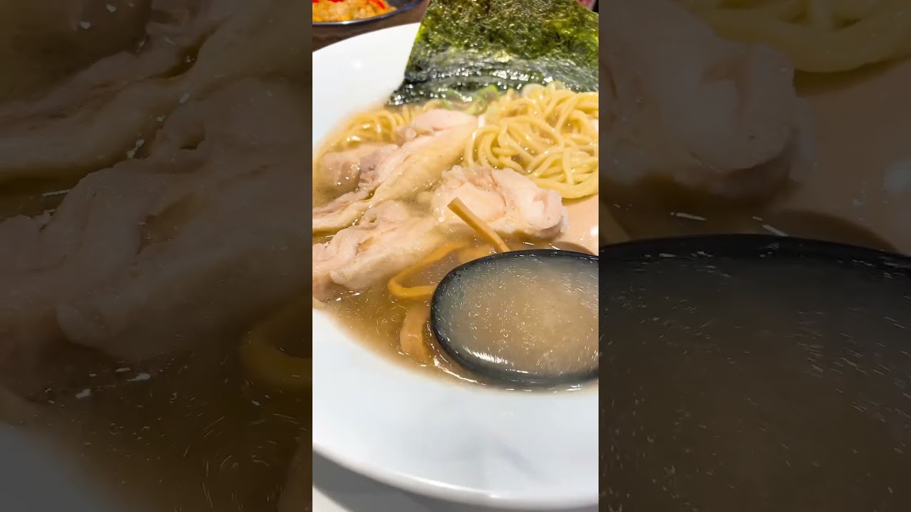 濃厚鶏そば 500円 / 麺家蘭花 #朝ラーメン #早朝グルメ#thetime_tbs #篠原梨菜 #シノリナ