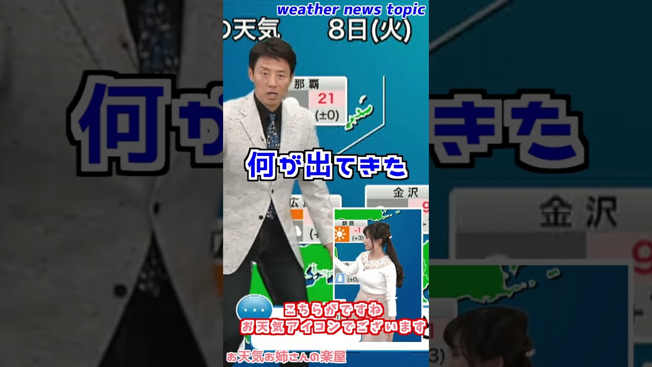 【ウェザーニュース】松雪彩花が子供に帰った松岡修造をあやす #shorts