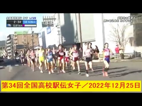 第34回全国高校駅伝女子（2022年12月25日）
