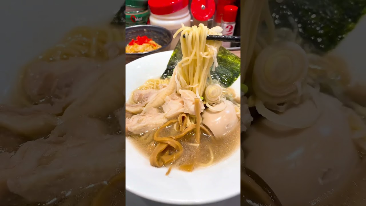 濃厚鶏そば 500円 / 麺家蘭花 #朝ラーメン #早朝グルメ#thetime_tbs #篠原梨菜 #シノリナ