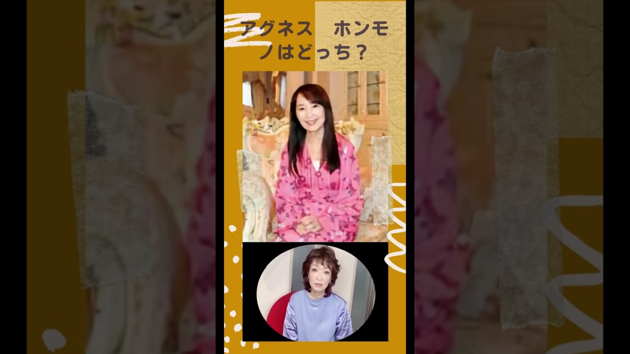 【清水ミチコの 面白い  ものまね】　アグネス本人の前でものまね