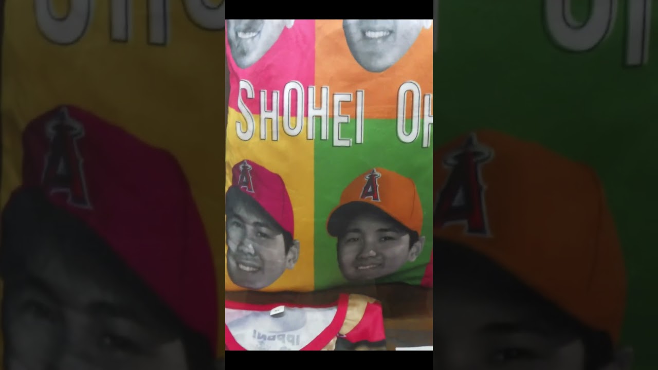 大谷翔平の生まれ故郷である奥州市に展示されてる大谷グッズ。　The exhibitions about Shohei Otani in his hometown.   #shorts