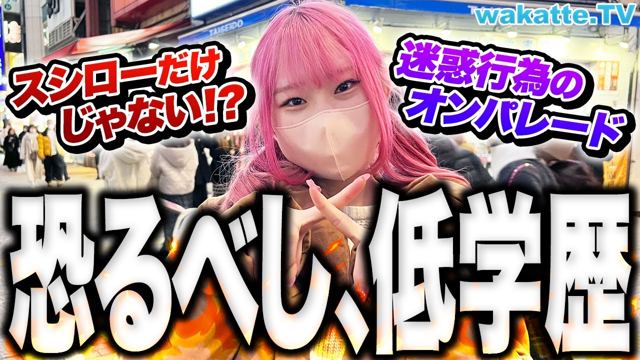 【迷惑行為】スシローだけじゃない！炎上行為は低学歴が多い！？高学歴にインタビューしてみた！【wakatte TV】#828