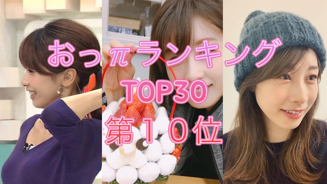 【女子アナ】おっπランキング第１０位　加藤綾子