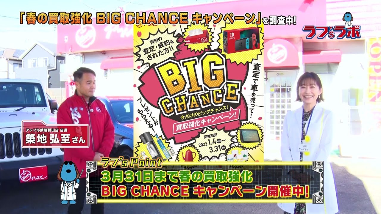 ラフ'sラボ「アップルオート」2023年1月14日放送
