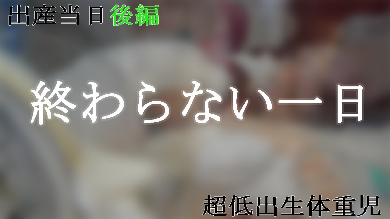 【出産当日後編】終わらない一日【超低出生体重児】～わずか476ｇで産まれた娘が生後147日で退院するまで～