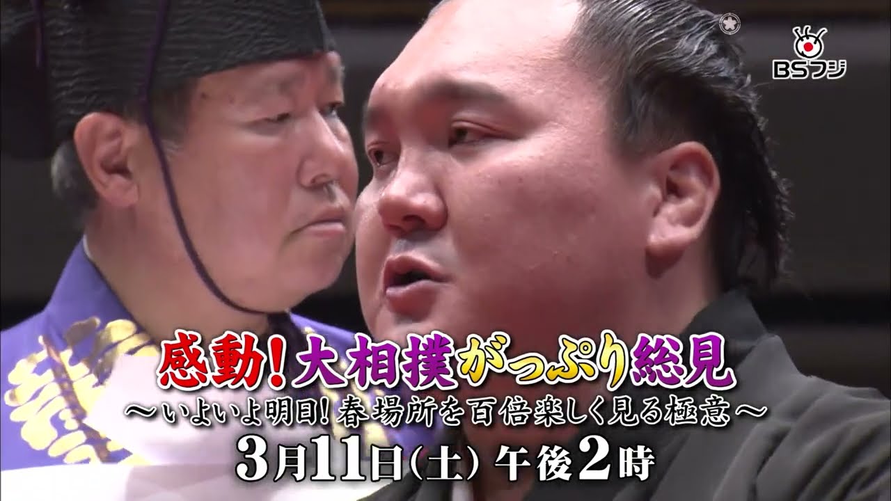 『感動！大相撲がっぷり総見～いよいよ明日！春場所を百倍楽しく見る極意～』3/11(土)午後2時