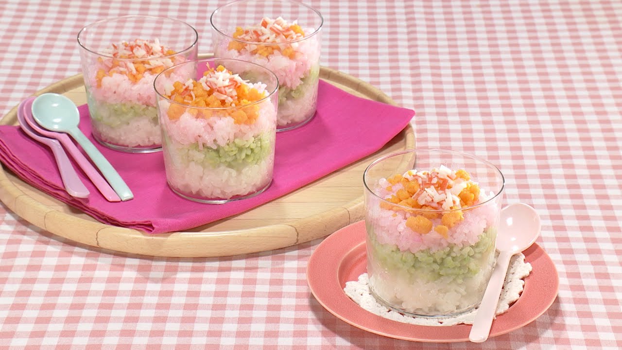 【3分クッキング公式】３色カップずし