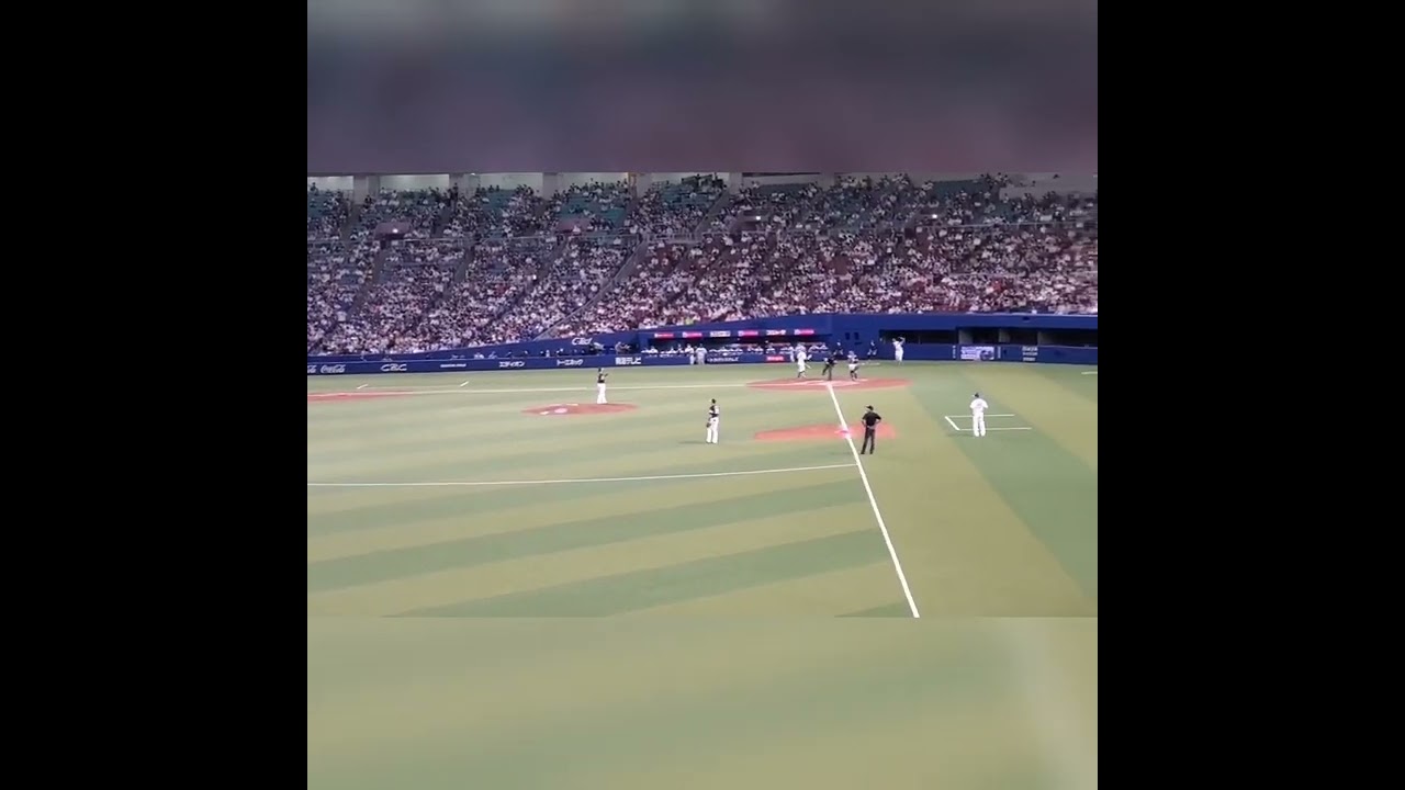 20220603　バンテリンドーム ナゴヤ ファウルボールのアナウンス　#shorts　#ウグイス嬢　#ナゴヤドーム