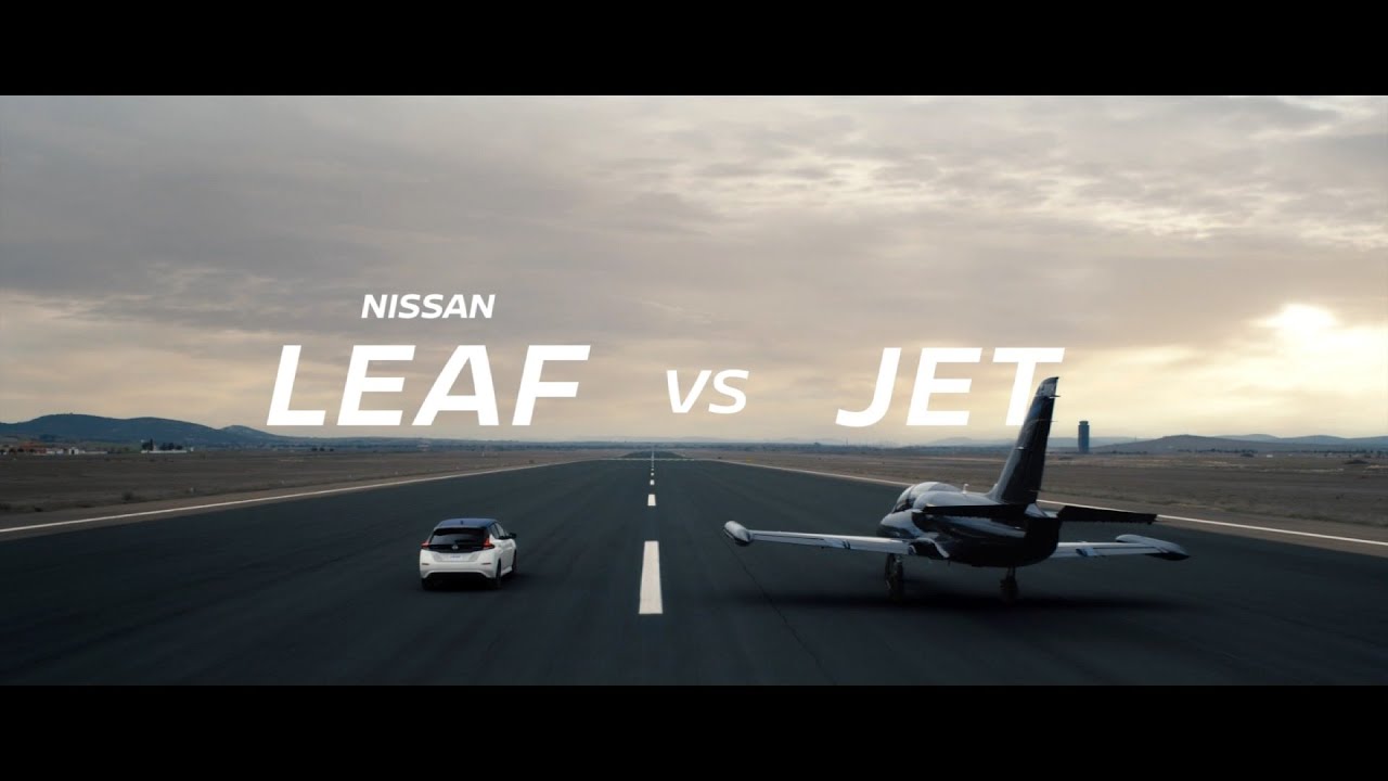 NISSAN LEAF e+ CM 「電気自動車 vs JET」篇 30秒