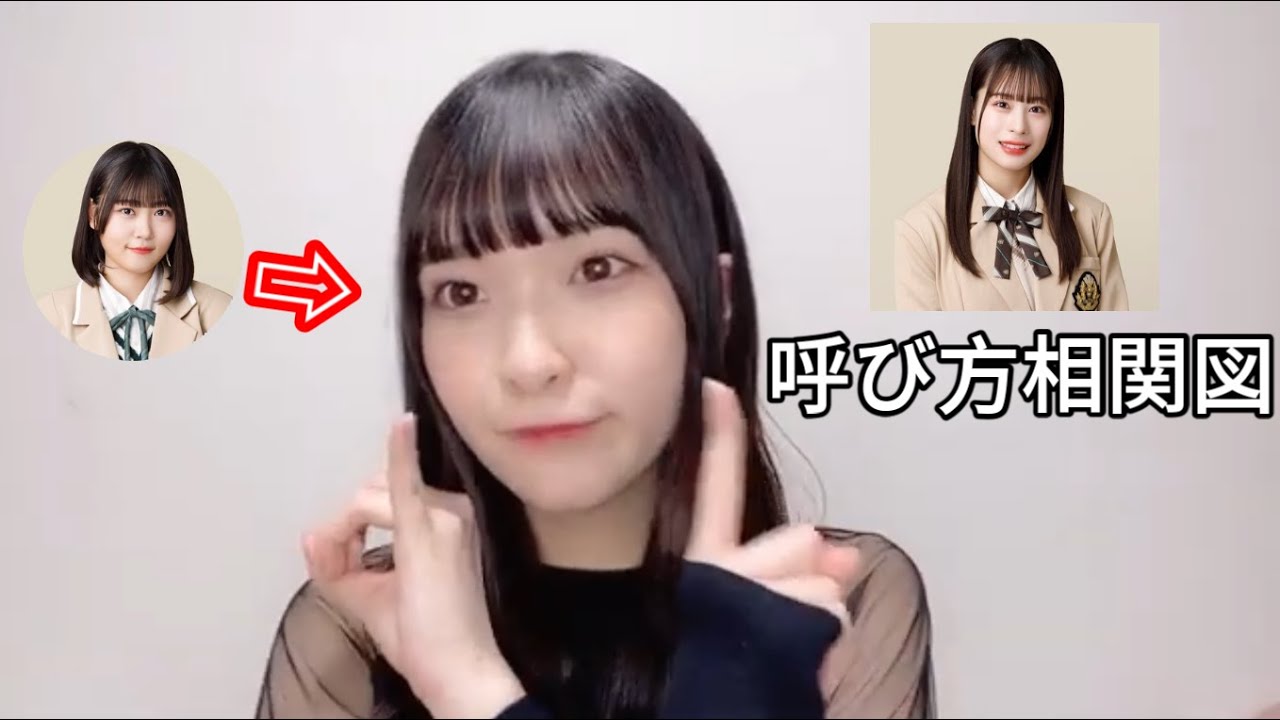 【ニアジョイ】山田杏佳の呼び方相関図【≒JOY（ニアリーイコールジョイ）】小澤愛実　髙橋舞