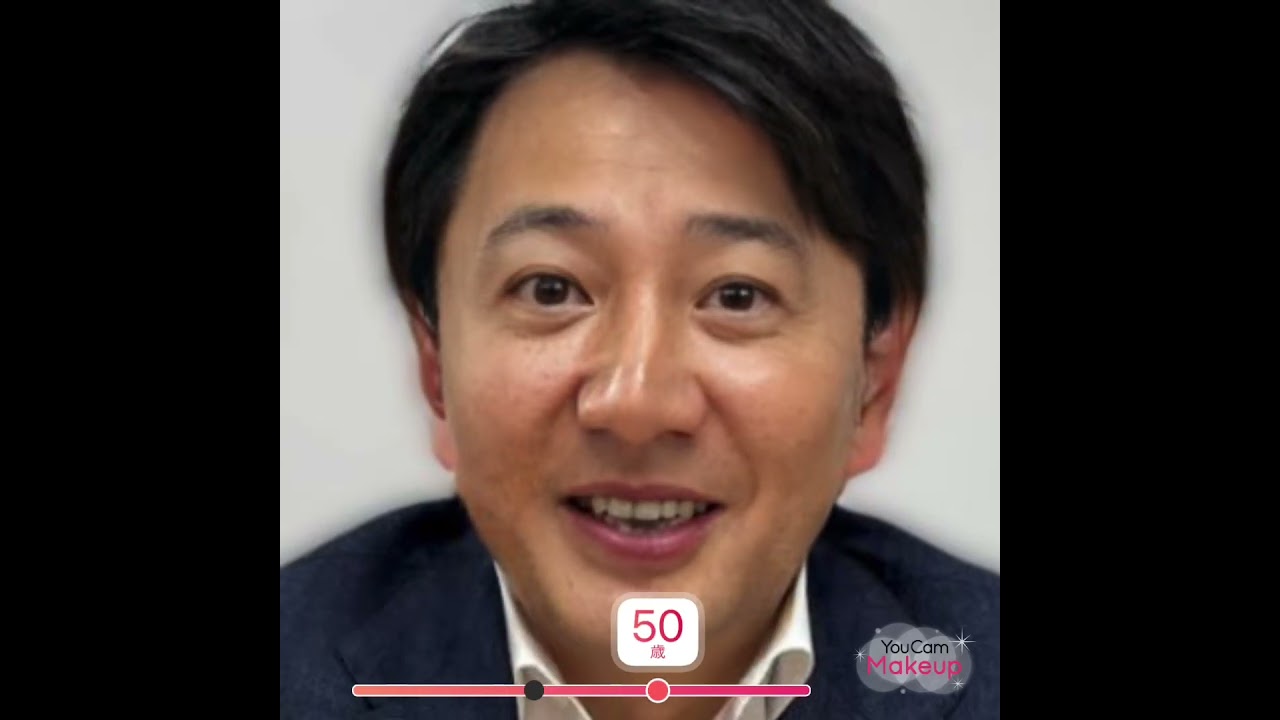 相内優香と結婚した青井実アナウンサーのAI未来予測老化動画