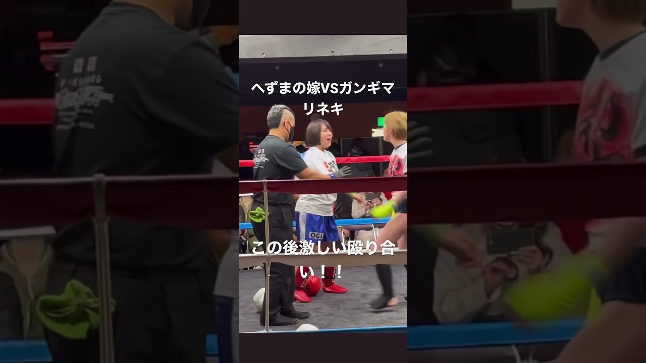 「あのブレイキングダウンに出ていた」へずまの嫁VSガンギマリネキ　#shorts
