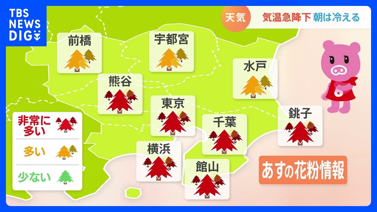【3月3日 関東の天気】＃寒さあすまで ＃早まる桜開花｜TBS NEWS DIG