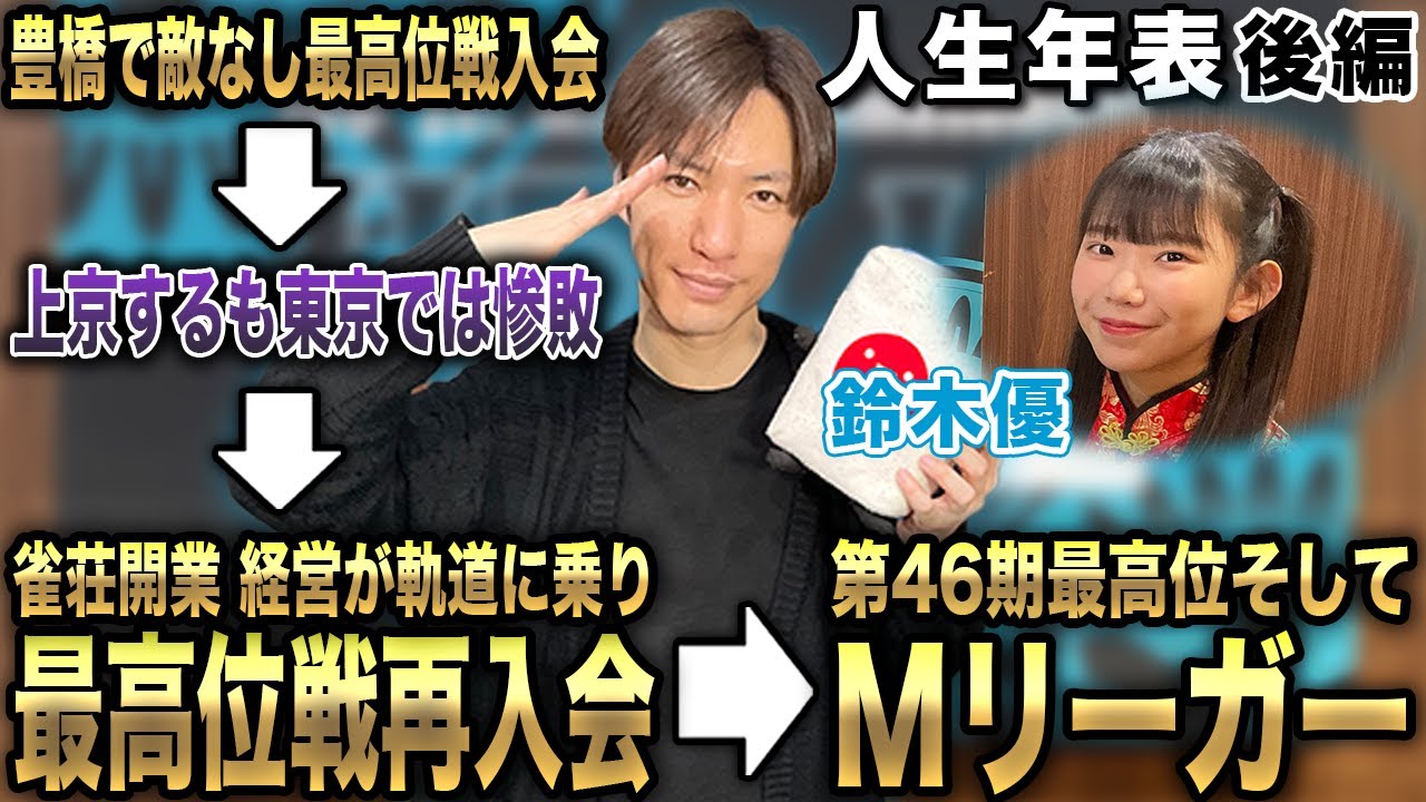 鈴木優プロの人生年表-一度目の最高位戦入会～Mリーガーになるまで-【麻雀遊戯ヒストリー】[後編]