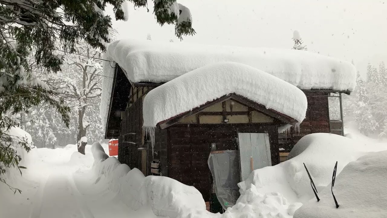 雪がよく降ります（新潟県十日町市大池）