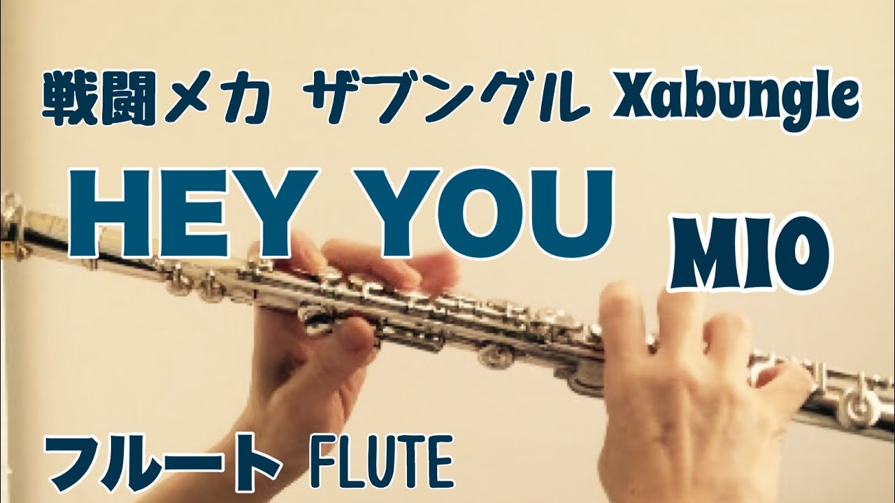 【戦闘メカ ザブングル】HEY YOU / MIO【フルートで演奏してみた】Sentou Mecha Xabungle