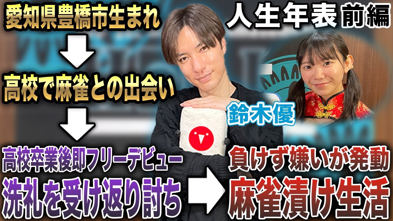 鈴木優プロの人生年表-生誕～麻雀漬けの大学時代-【麻雀遊戯ヒストリー】[前編]