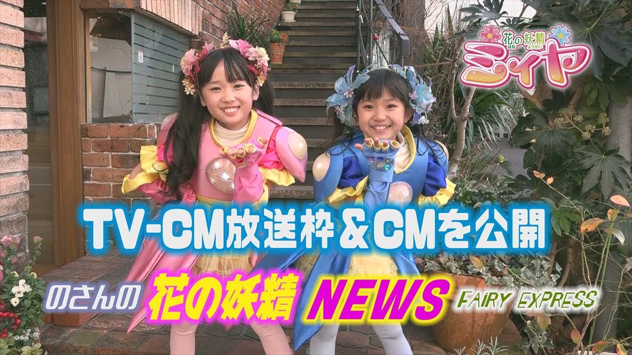 のさんの花の妖精ニュース！恒例のTV-CM放送スケジュールを大公開！さらに今日から放送のテレビＣＭも公開しますよ～♪