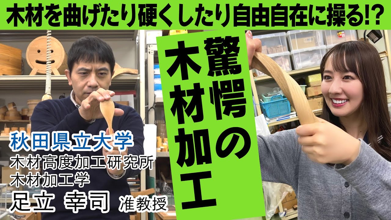 【ROOTS THE MOVIE vol 06】なんでも曲げる足立！木材を自由自在に！｜秋田県立大学 木材高度加工研究所 足立 幸司 准教授