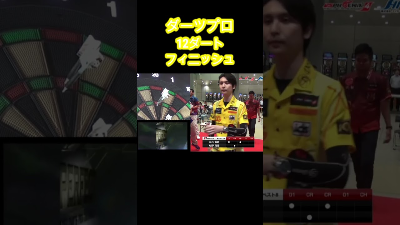 【ダーツ】12ダートフィニッシュ 知野真澄プロ
