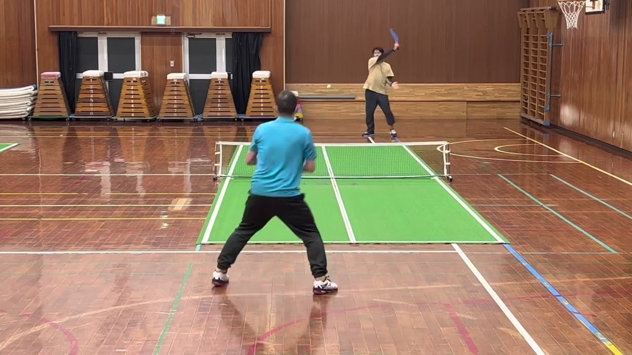 バウンドテニス　サークル練習　練習試合　　　ショウ🆚達也
