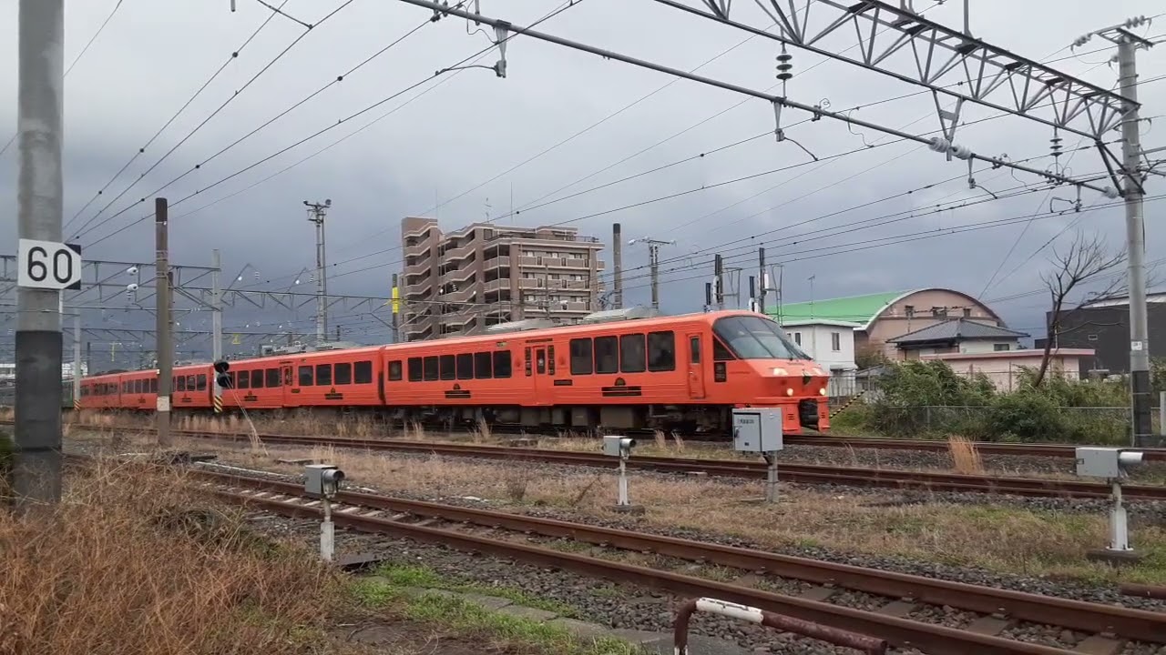 783系特急ハウステンボス+みどり11号 長崎本線 江北駅発車 2023年2月19日