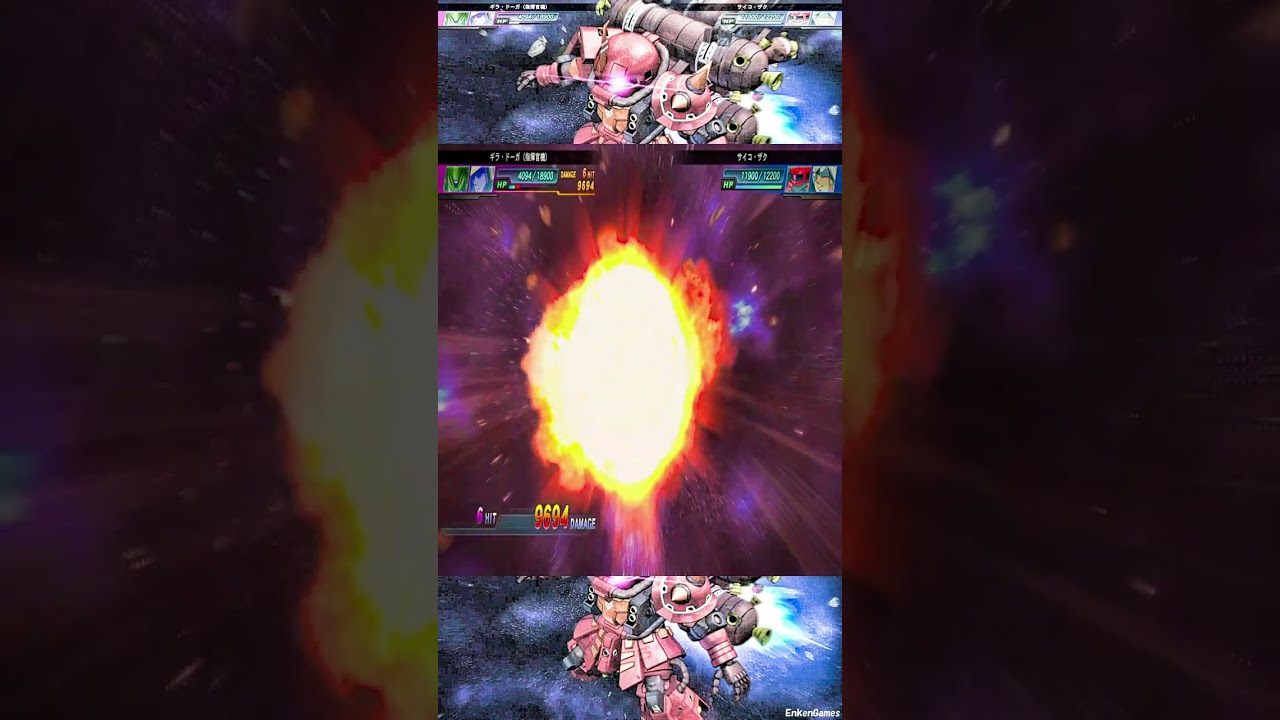 234 機動戦士ガンダム サンダーボルト サイコ・ザク シャア・アズナブル(CV.池田秀一)  Gジェネレーション ジェネシス #shorts