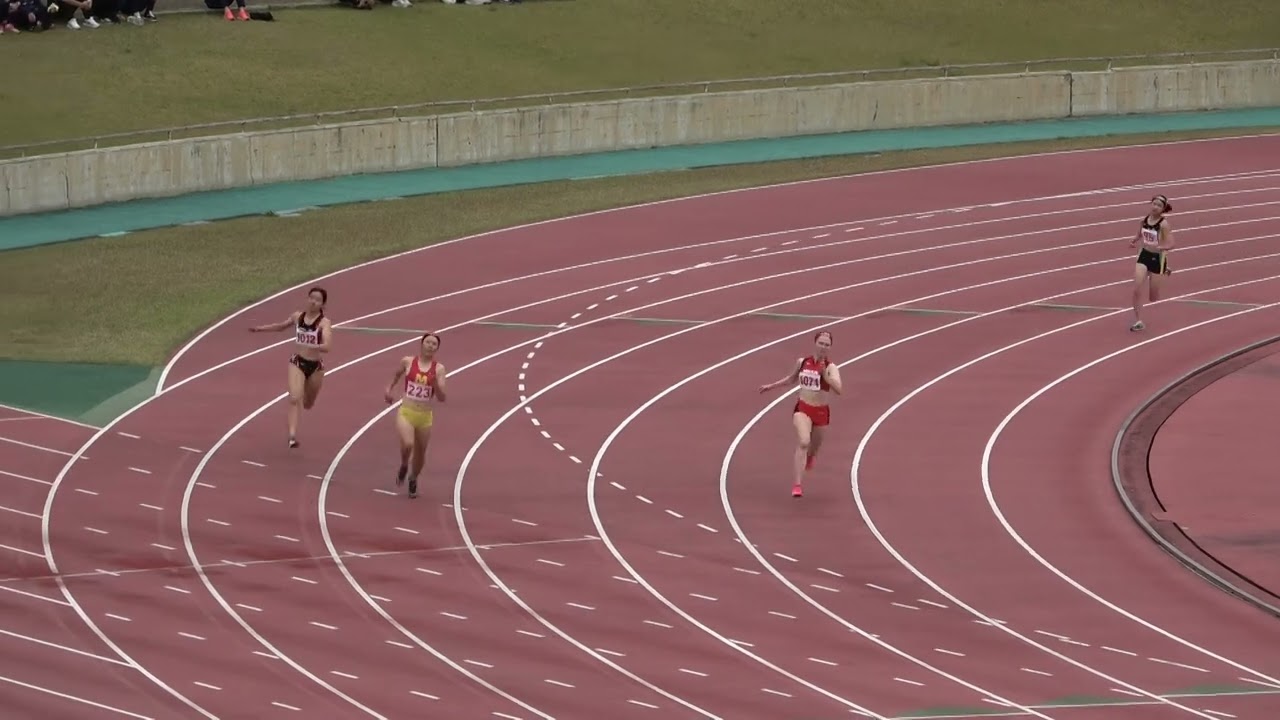 20230318123352宮崎県記録会一高女300ｍ2組 原田エミリー2/宮崎(宮崎南高)
