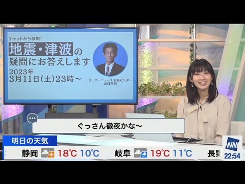 檜山沙耶　ぐっさんのことを心配するおさや☺️2023.3.11 ムーン