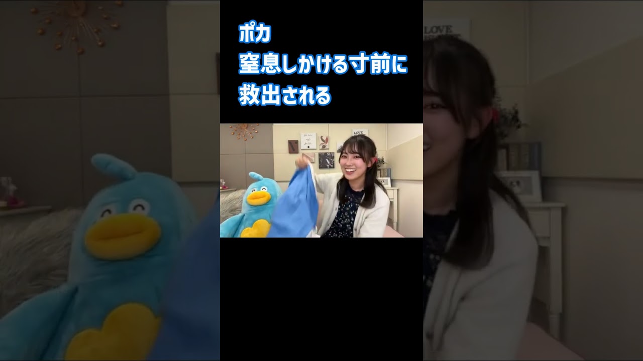 ポカ、すんでのところで救出される 清水理央 日向坂46 #shorts