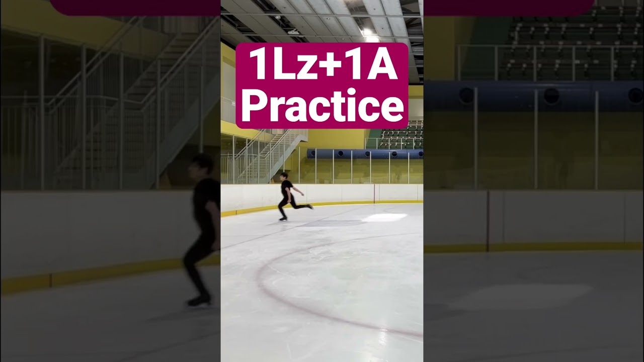 1Lz+1A Practice #figureskating #フィギュアスケート
