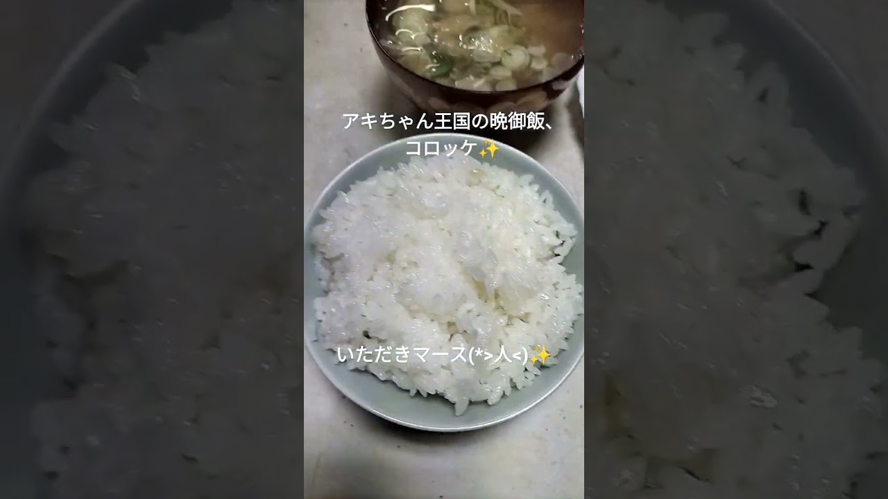 アキちゃん王国の晩御飯#shorts #晩御飯 #料理 #コロッケ