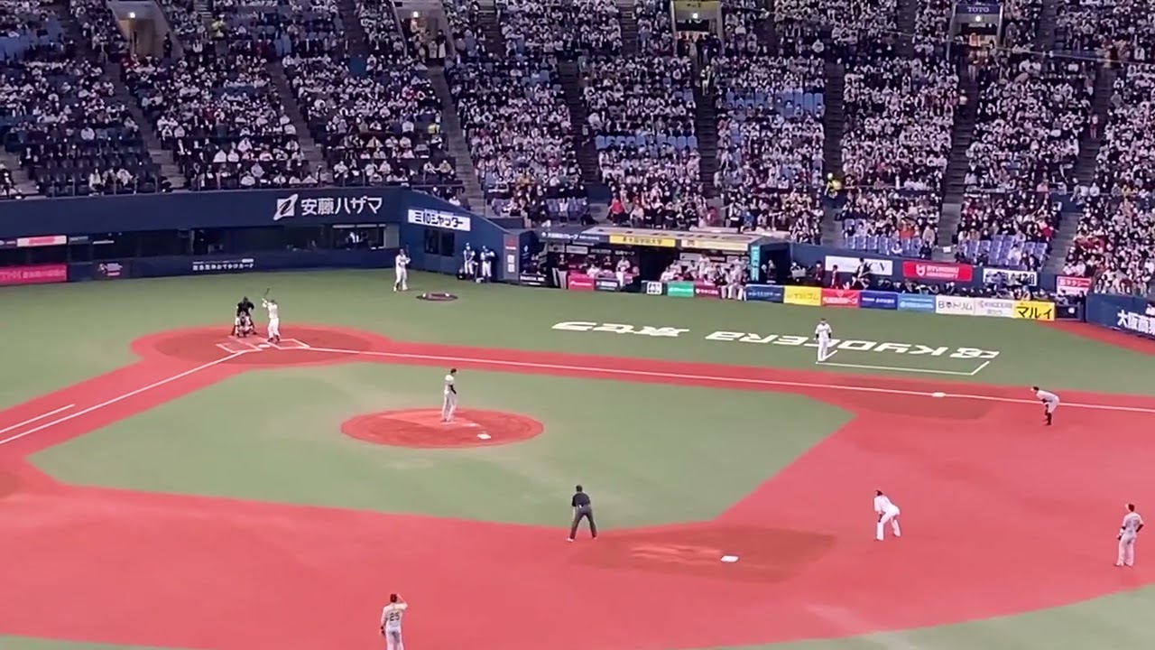 【2023WBC強化試合】中村悠平選手⚾️第一打席⚾️日本🆚阪神タイガース