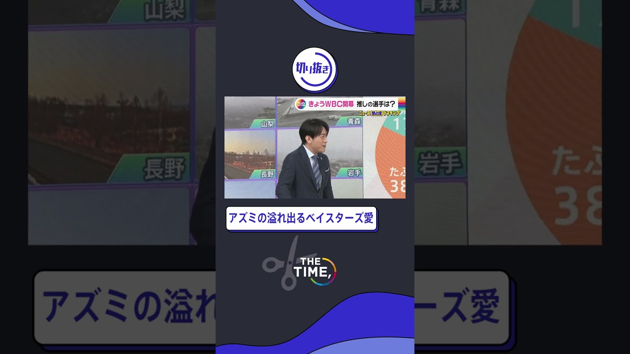 【THE TIME,切り抜き】アズミの溢れるベイスターズ愛 / 2023.3.9放送#thetime_tbs #thetime切り抜き #アズミ #安住紳一郎 #ベイスターズ #shorts