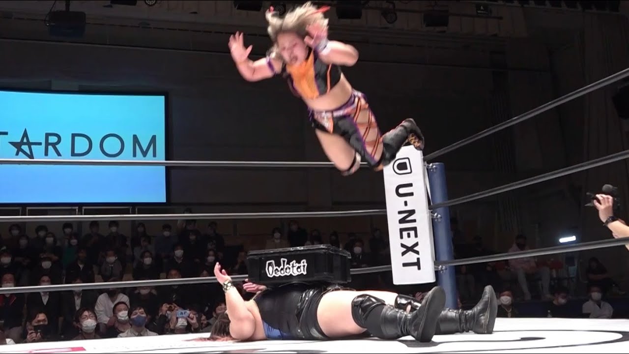 【スターダム】これが琉悪夏の『新冷凍庫爆弾』だ！予告通り琉悪夏が新技披露で会場は大爆発！7Upp vs BMI2000 ゴッデス・オブ・スターダム選手権試合！-3.10後楽園ホール-【STARDOM】