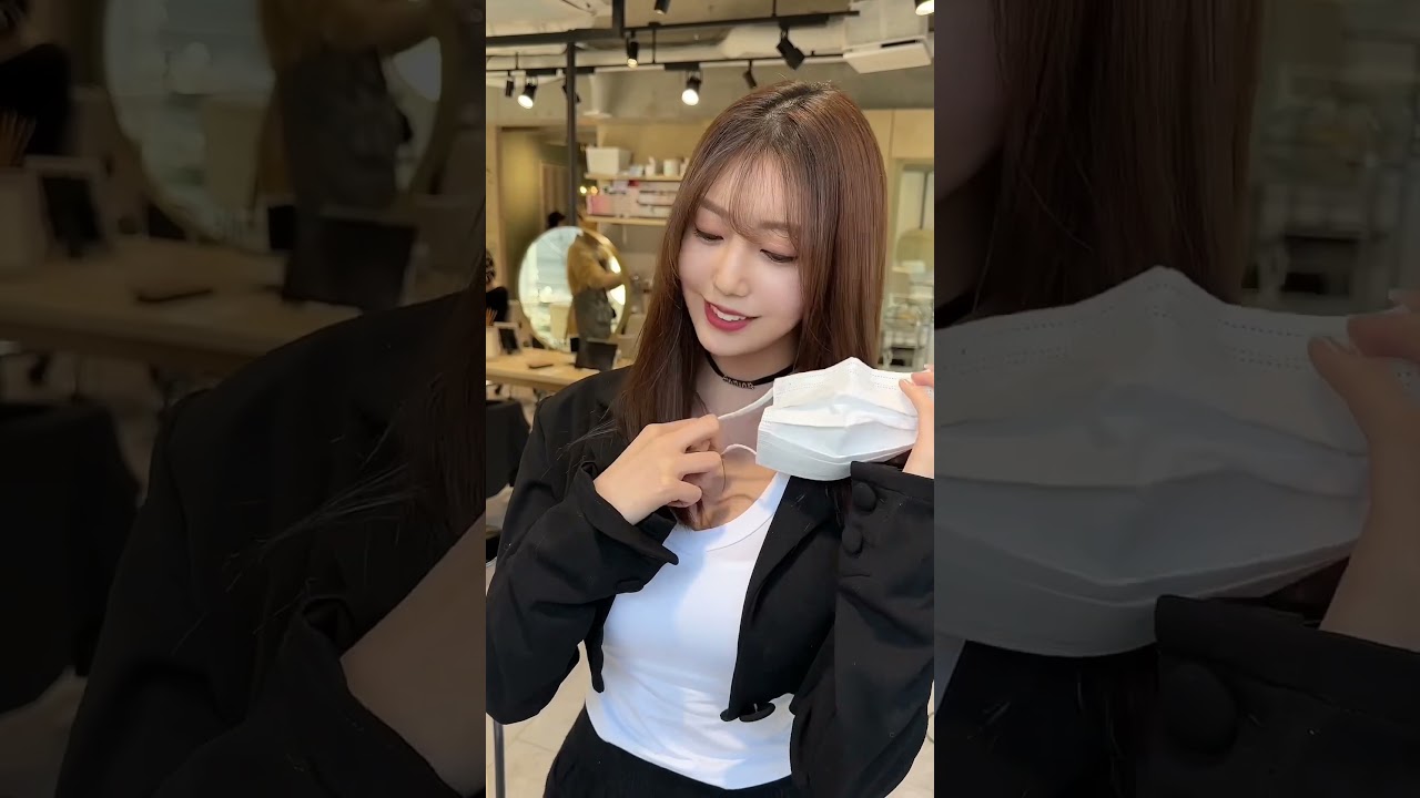 マスク美女　実は・・・　#shorts #縮毛矯正