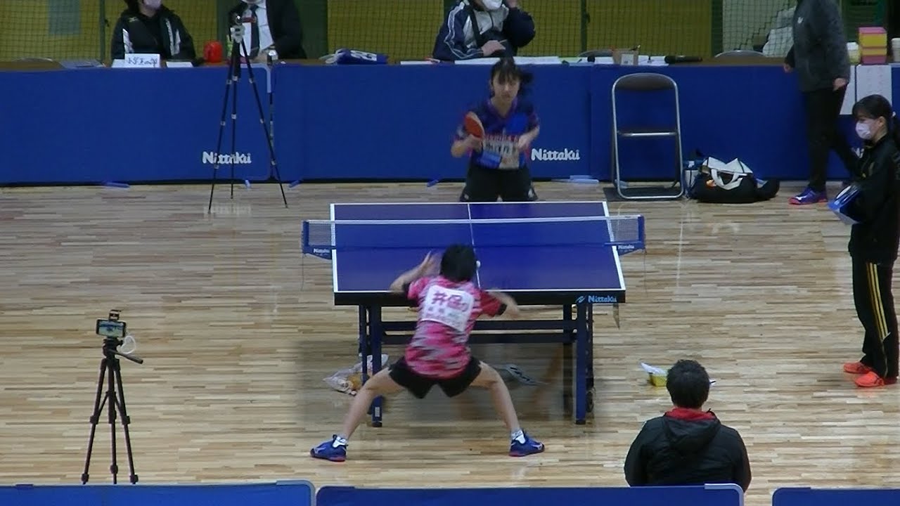 20230225福岡県卓球選手権（中学の部） 新1年女子決勝