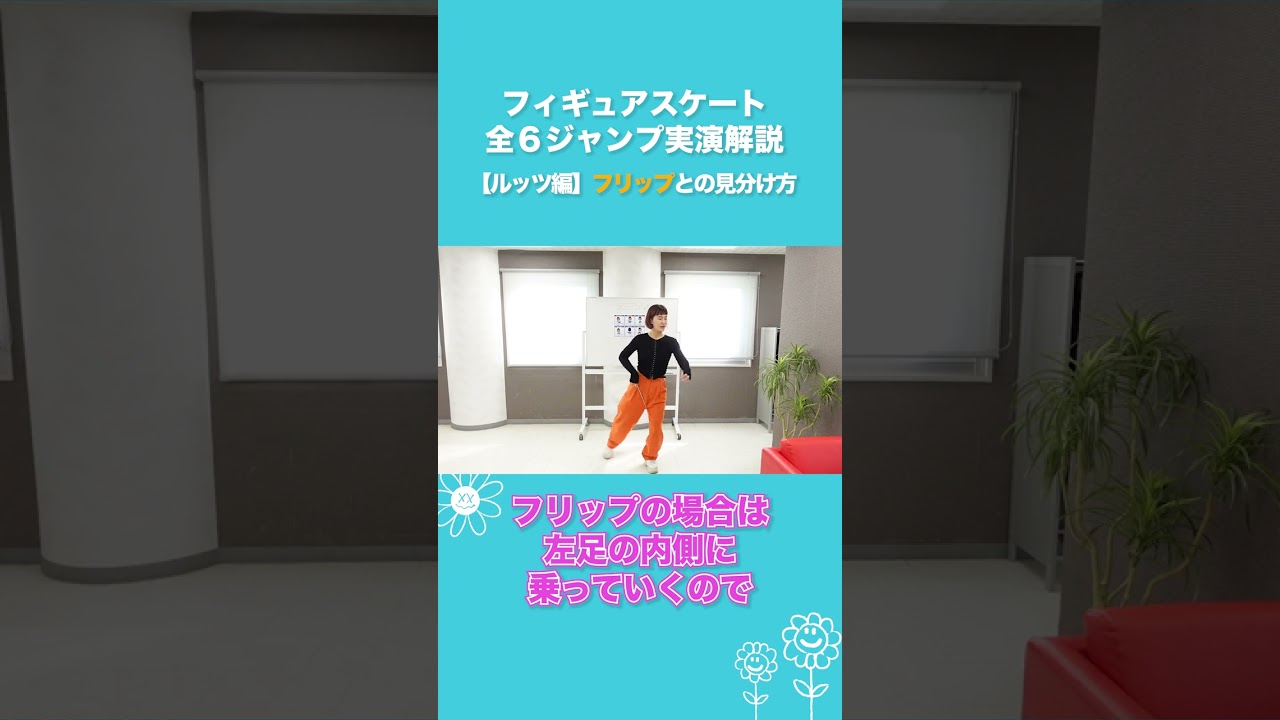 フィギュアスケート全６ジャンプ実演解説【ルッツ編】 #shorts