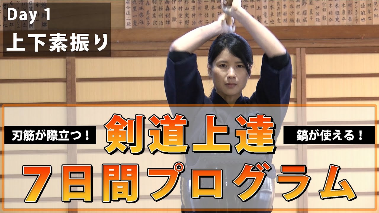 【上達型竹刀・上達型木刀購入者特典】剣道上達７日間プログラム 特別公開版