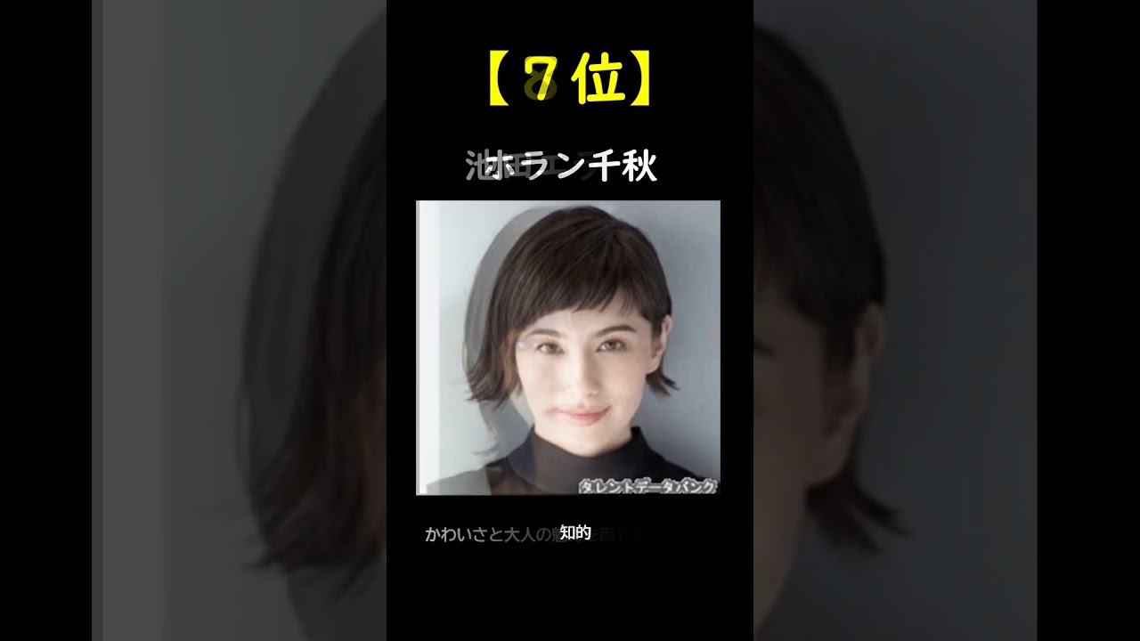 みんなが好きな女性ハーフタレント・女優 TOP10